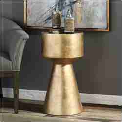 Uttermost Veira Gold Accent Table