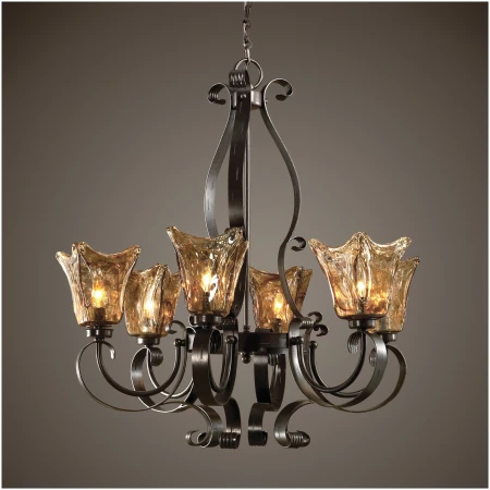 Uttermost Vetraio 6Lt Oil Rubbed Bronze Chandelier