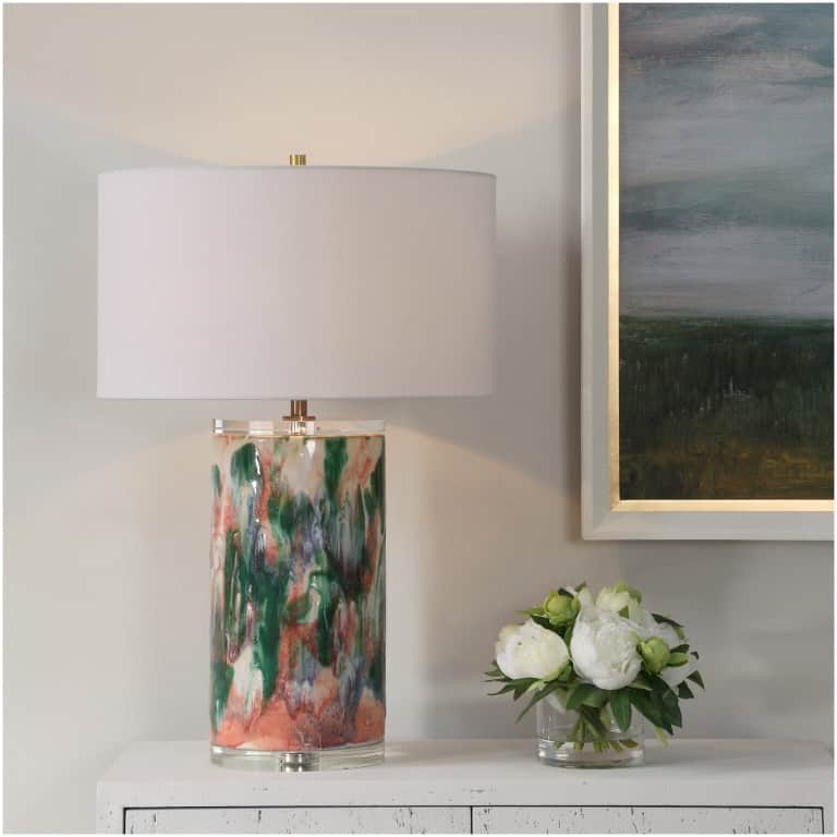 Uttermost Verdant Multi-Colored Table Lamp