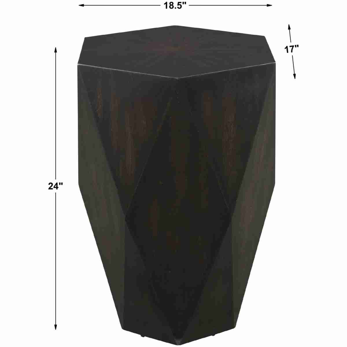 Volker Black Wooden Side Table