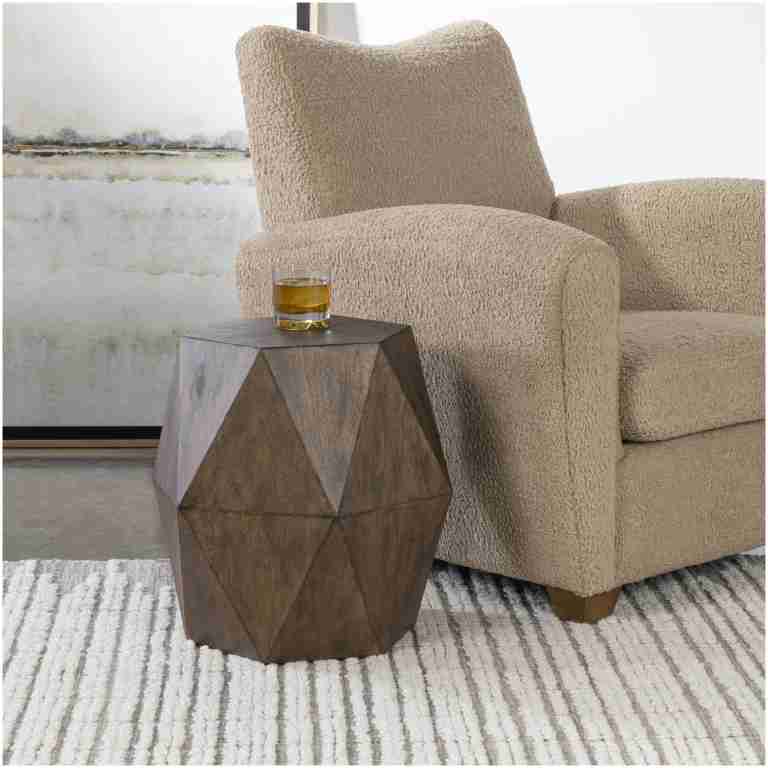 Uttermost Volker Honey Geometric Accent Table