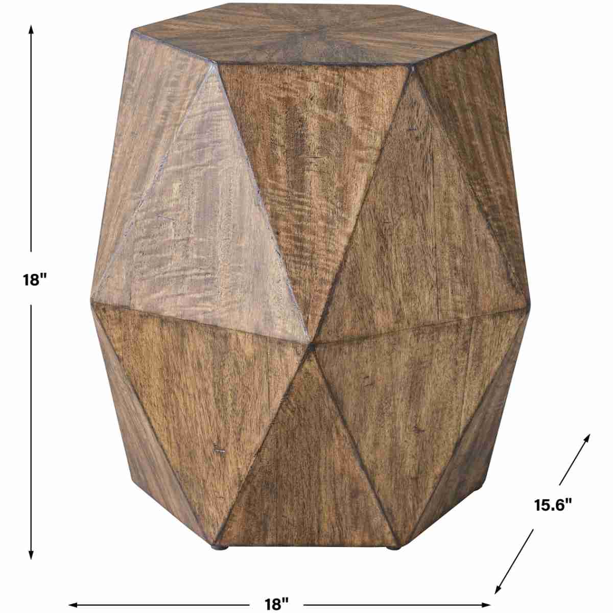 Volker Honey Geometric Accent Table