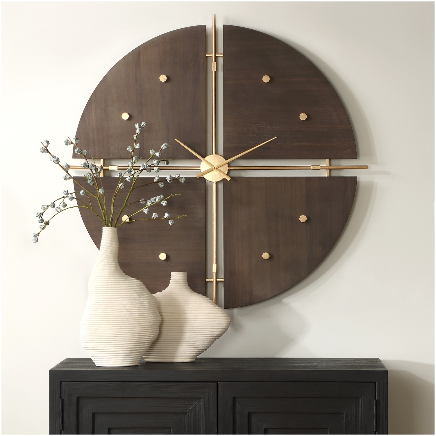 Uttermost Walnut Elegance Wall Clock