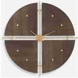 Walnut Elegance-Wall Clock