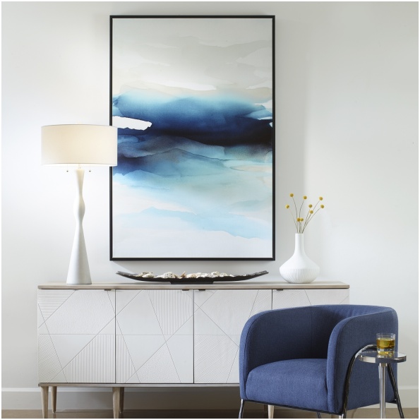 Uttermost Waves Framed Canvas Abstract Art