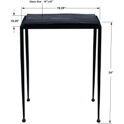 Wavelet Iron Side Table