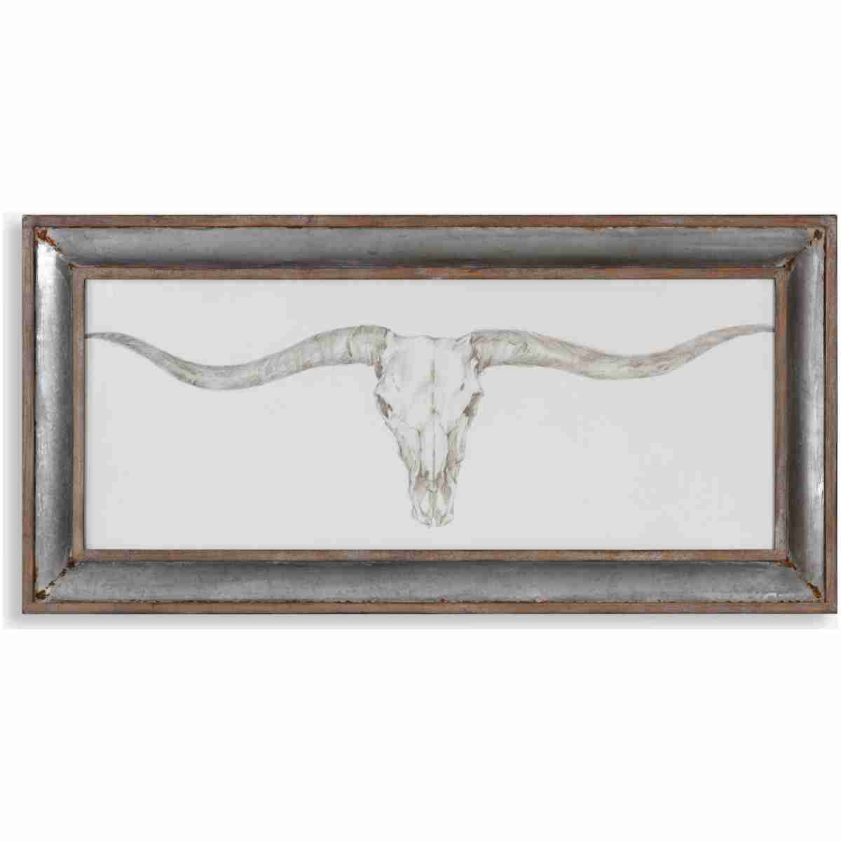 Western Skull Mount-Animal Print