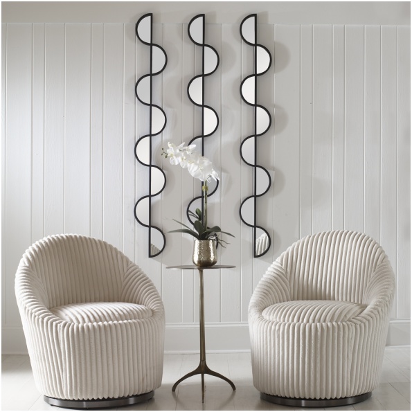 Uttermost Wisp Mirrored Iron Wall Decor