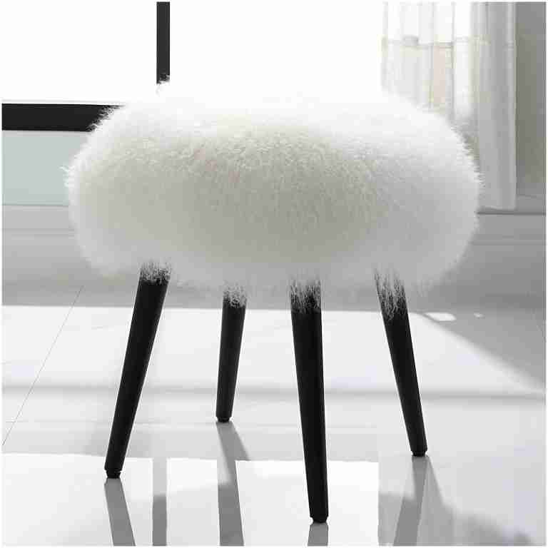 Uttermost Wooly Sheepskin Accent Stool