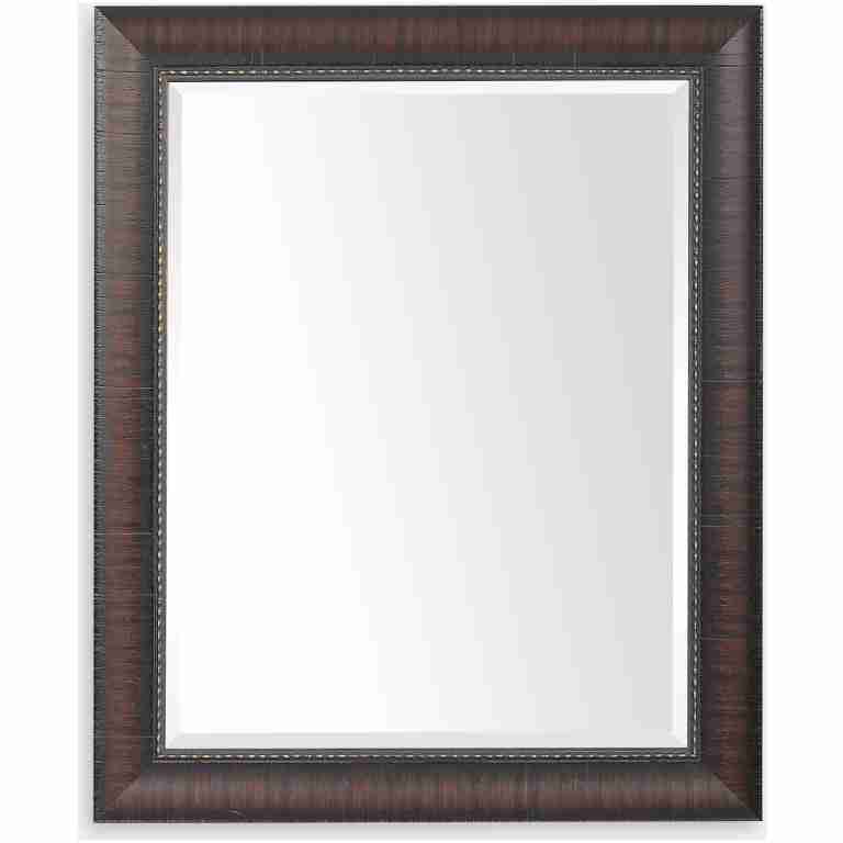 Wythe-Burnished Wood Mirror