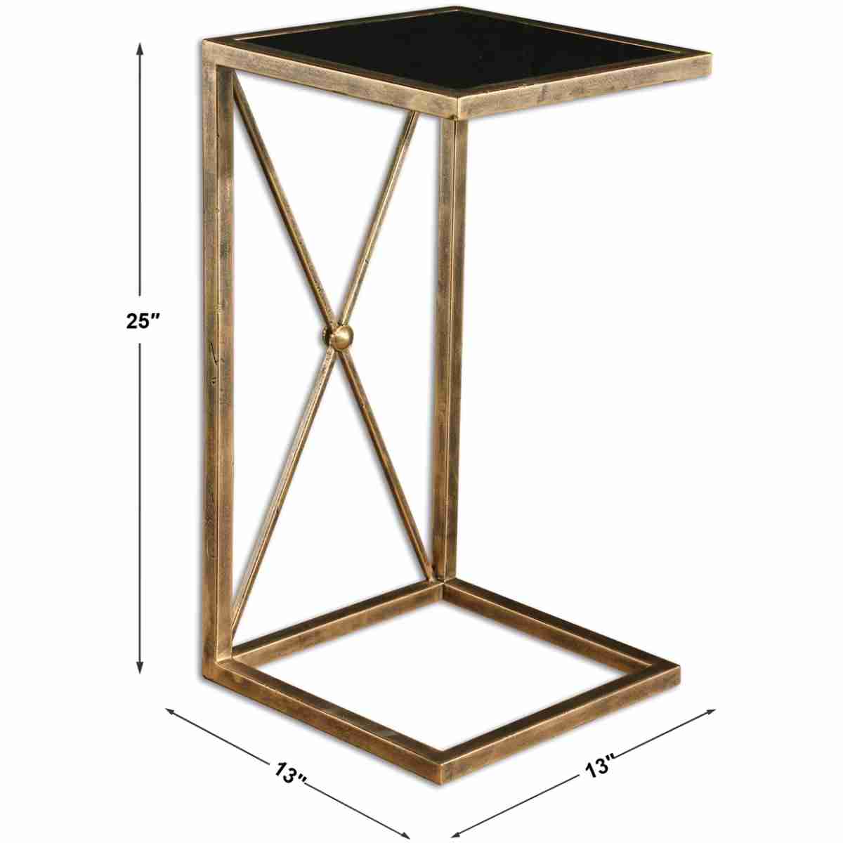 Zafina Gold Accent Table