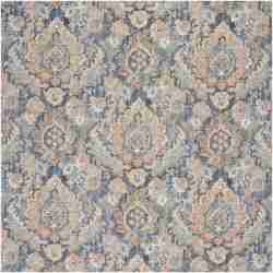 SW-HESTER/BLUE - Prints Fabric Suitable For Drapery